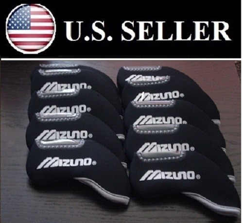 Mizuno black iron headcovers - black,